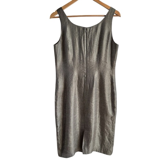 Jessica Howard Formal Dress + Jacket Set Sz 12 Metallic Grey Cocktail Party VGUC - Picture 5 of 16